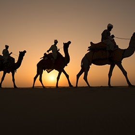 sunset jaisalmer